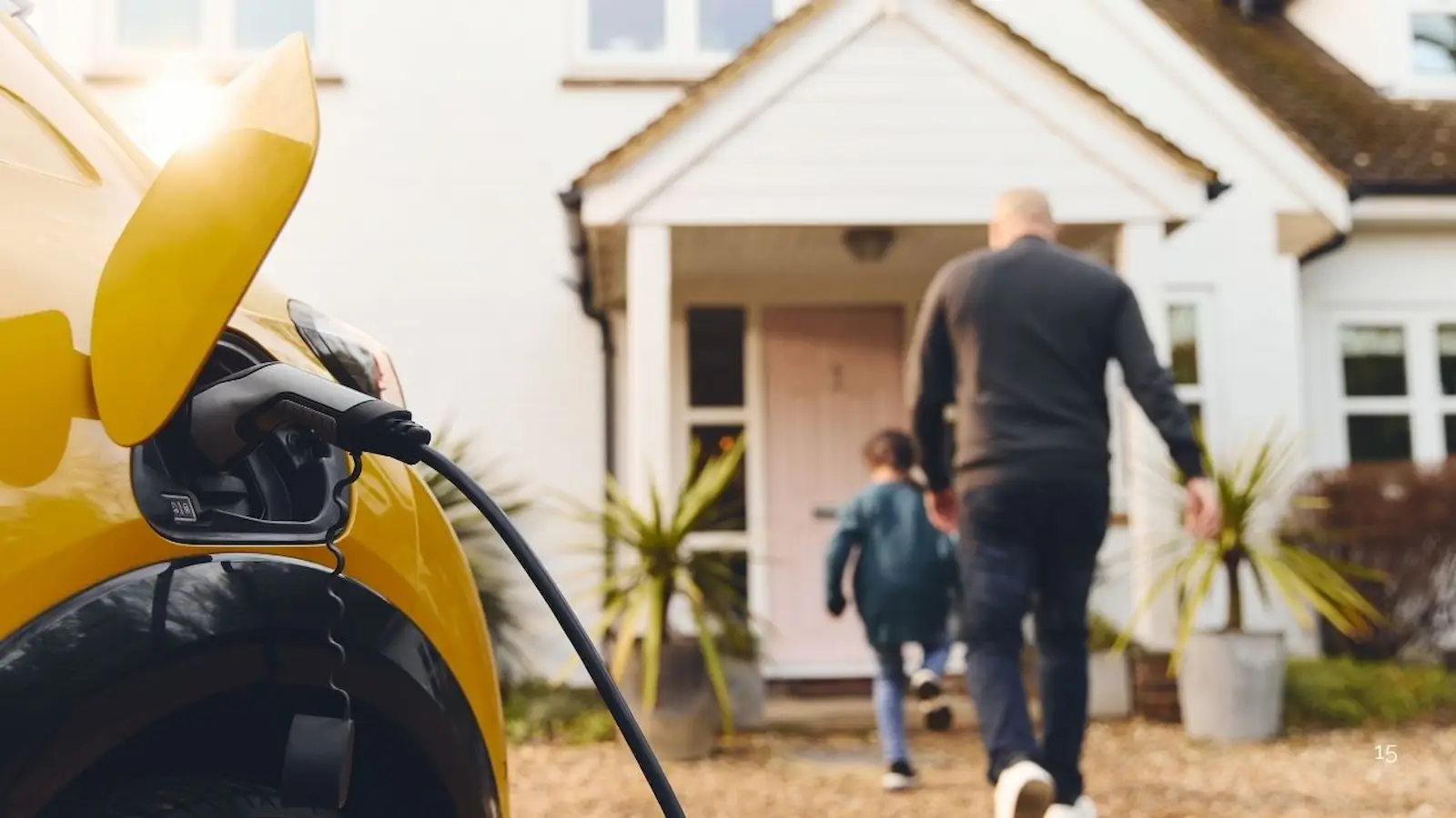 Evtec Charge home charging on a domestic driveway